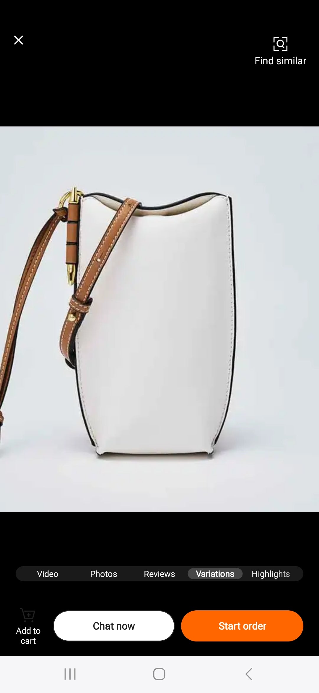 Leather sling bag
