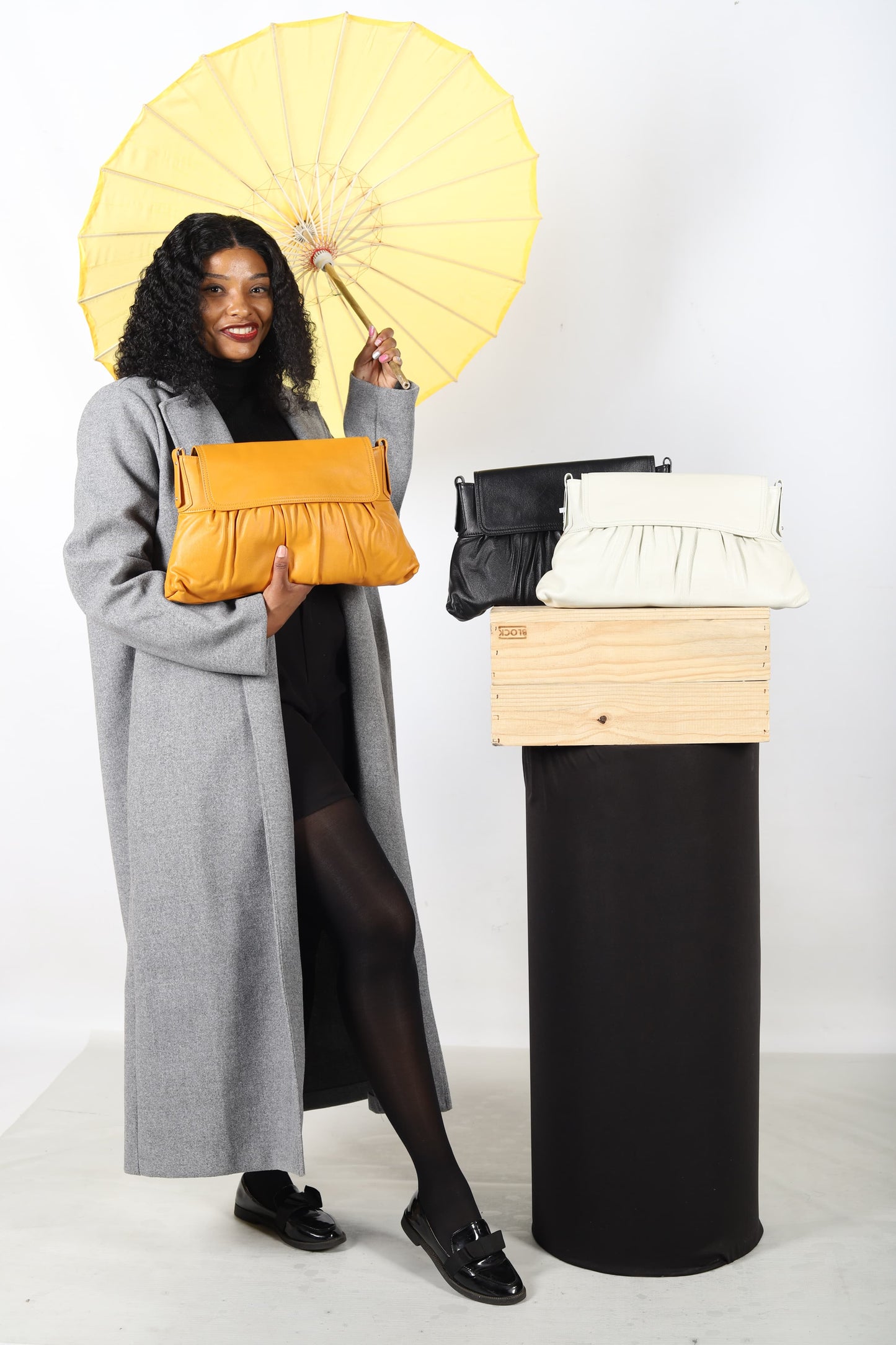 Flip clutch bag