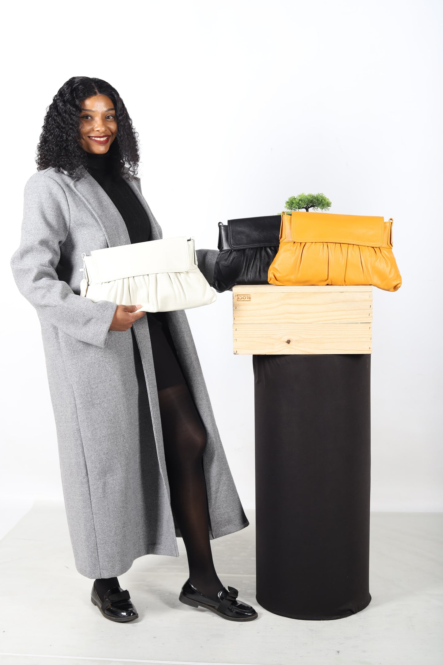Flip clutch bag