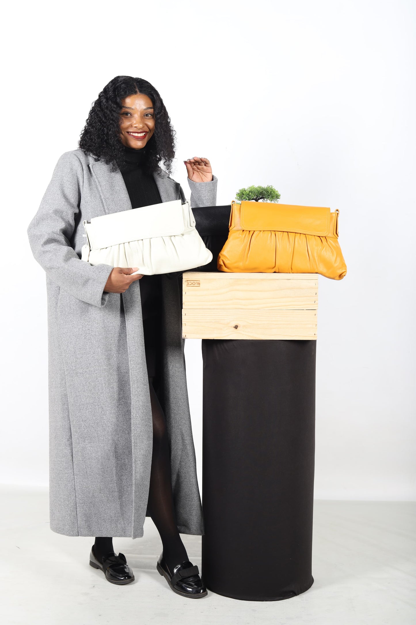 Flip clutch bag