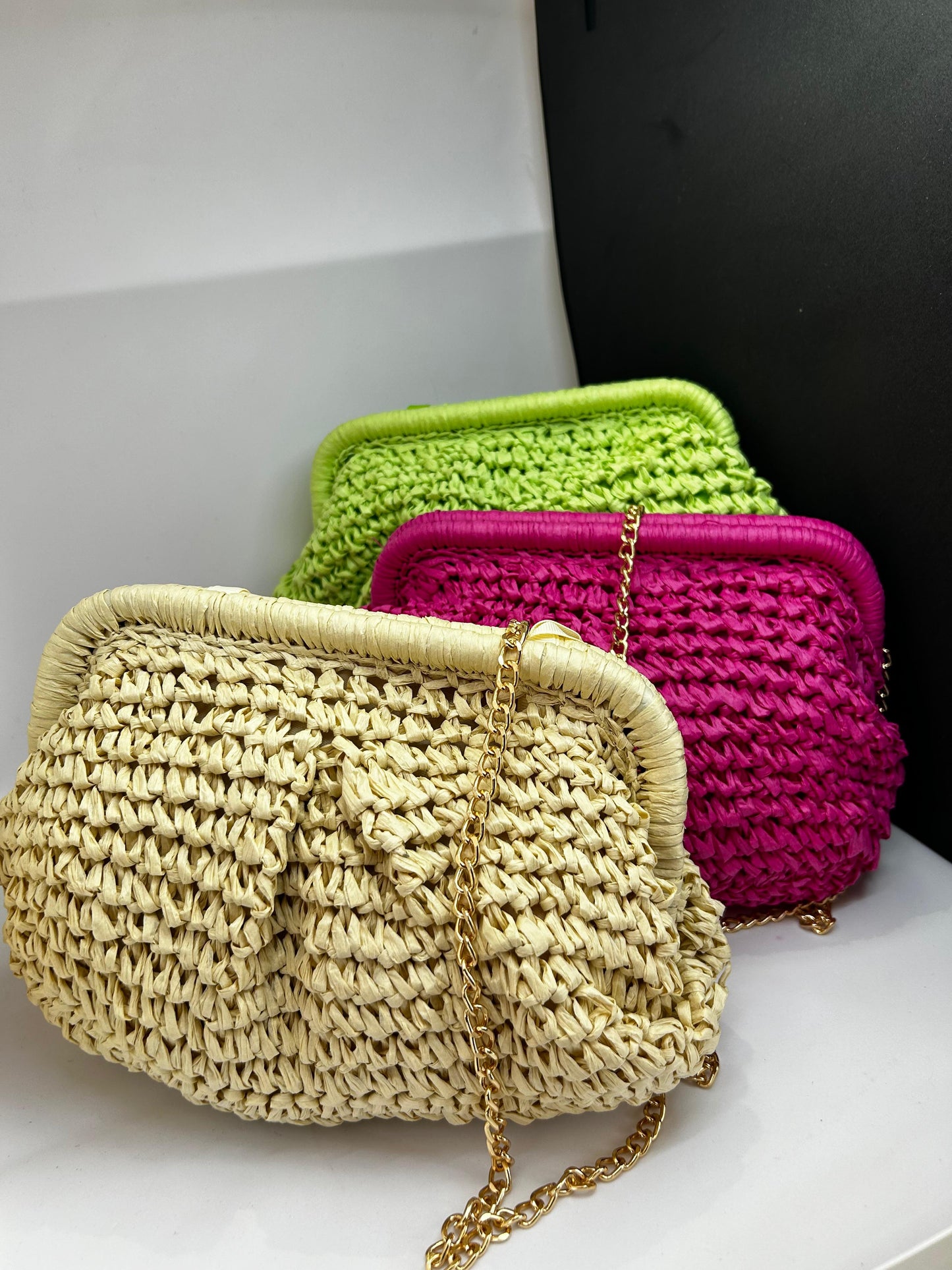 Straw Clutch bag