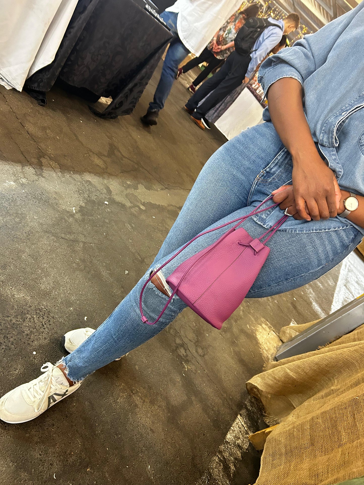 Crossbody leather tote bags