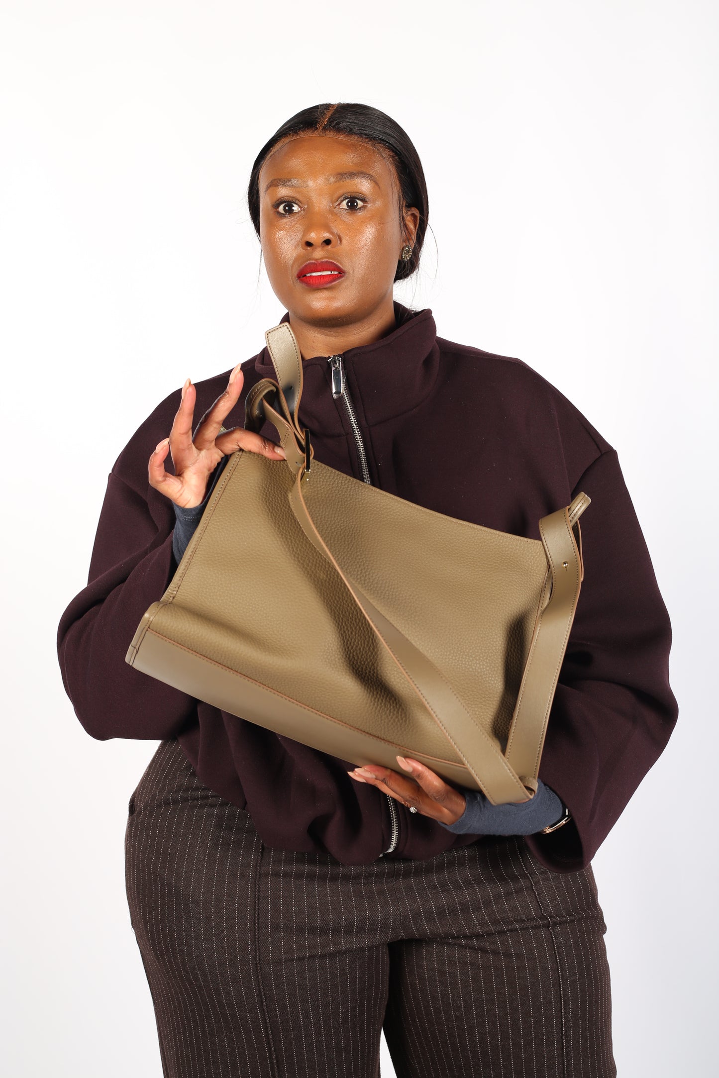 Siba Collections SC Minimalist Crossbody Leather Bag