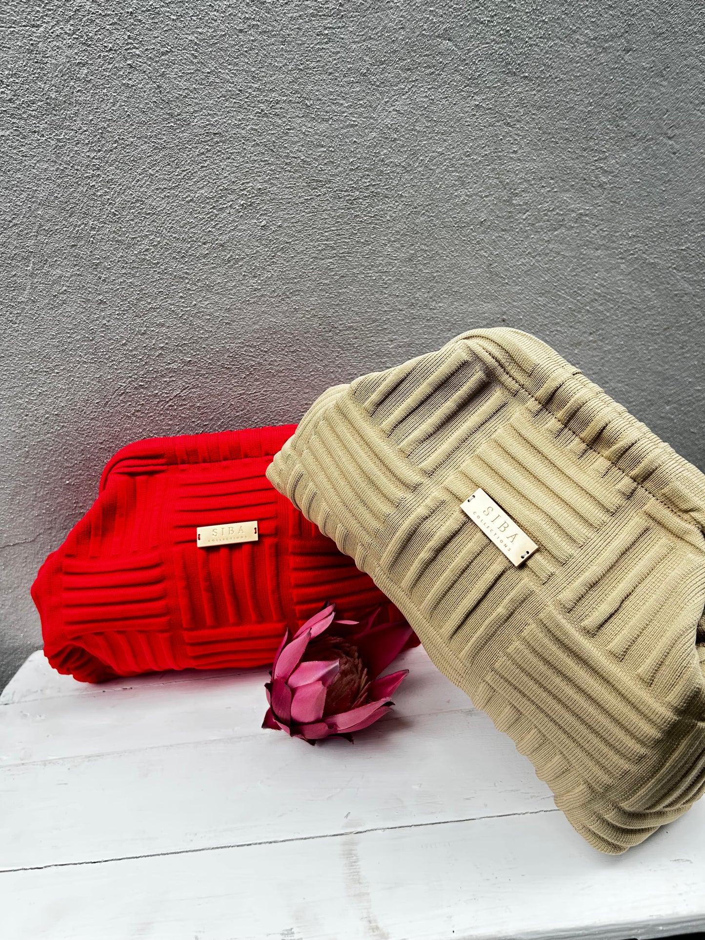 Siba Collections SC Textured Emerald Clutch