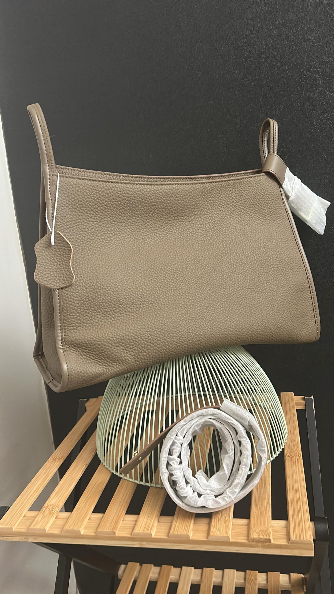 Beige Classic mini leather tote