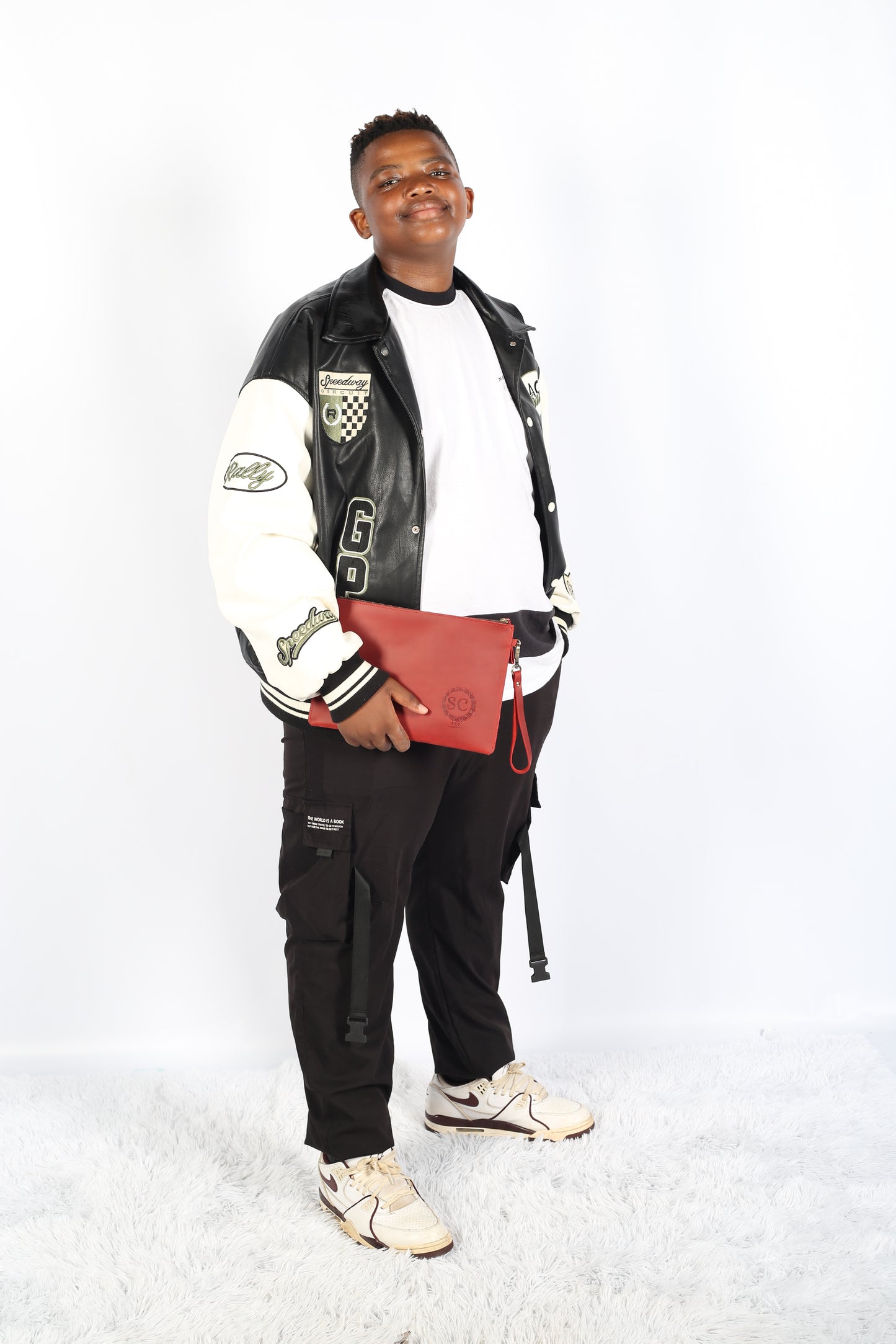 Siba Collections SC Signature Leather Clutch