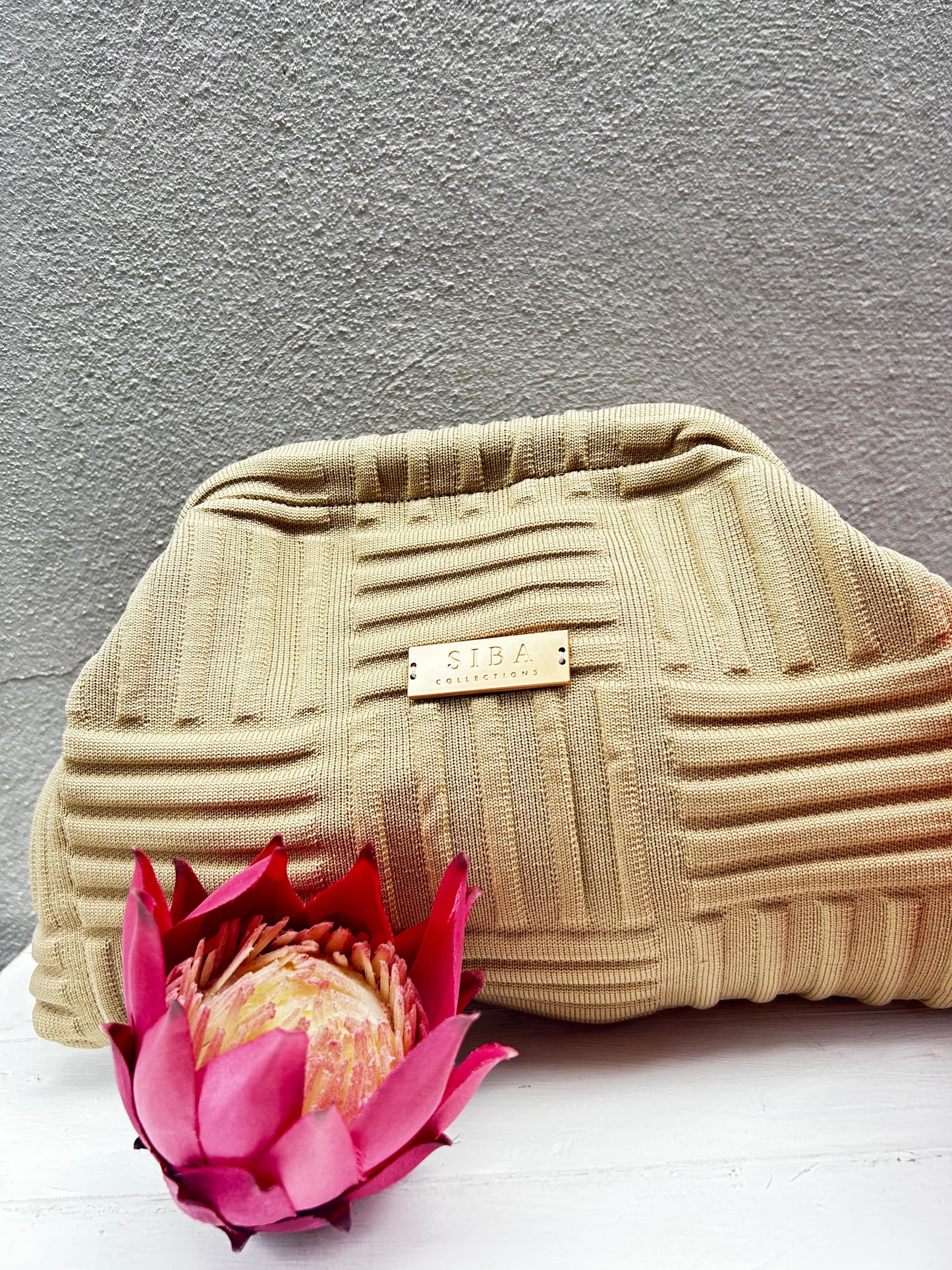 Siba Collections SC Textured Emerald Clutch