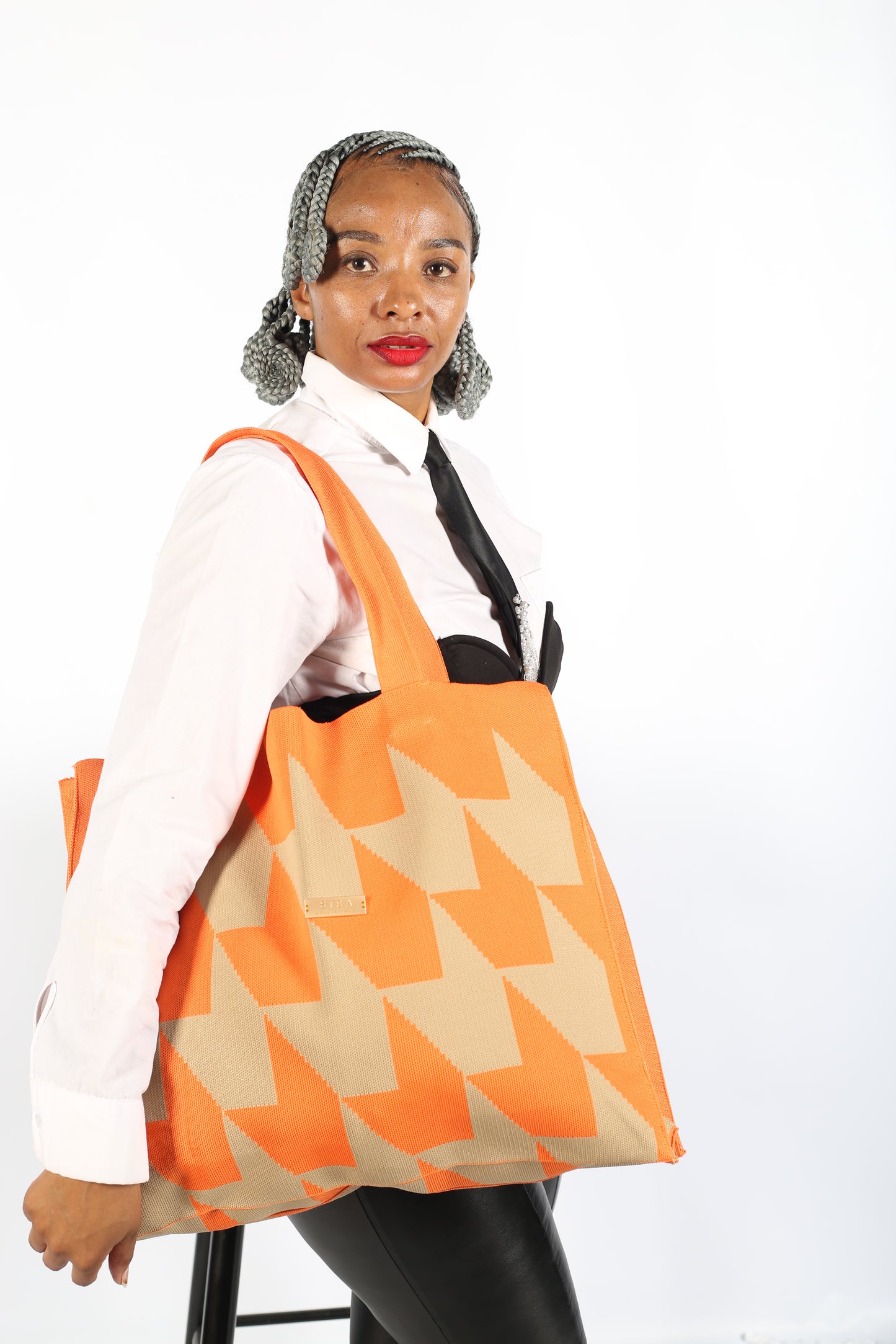 Siba Collections SC Arrow Knit Tote