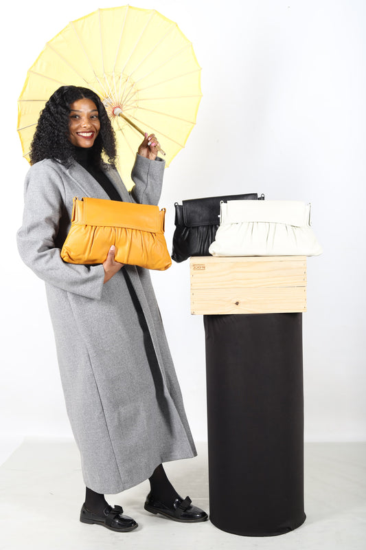 Flip clutch bag