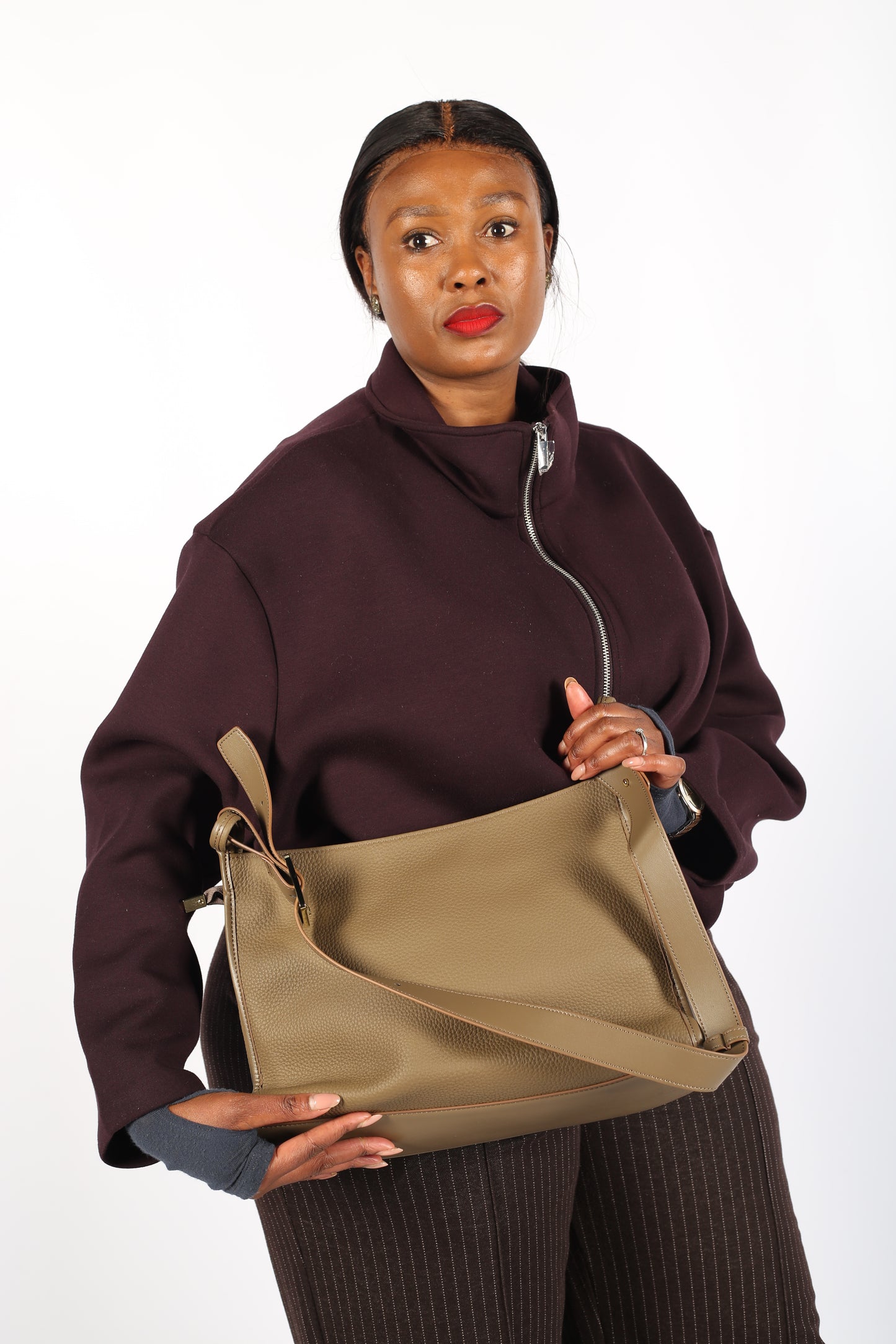 Siba Collections SC Minimalist Crossbody Leather Bag